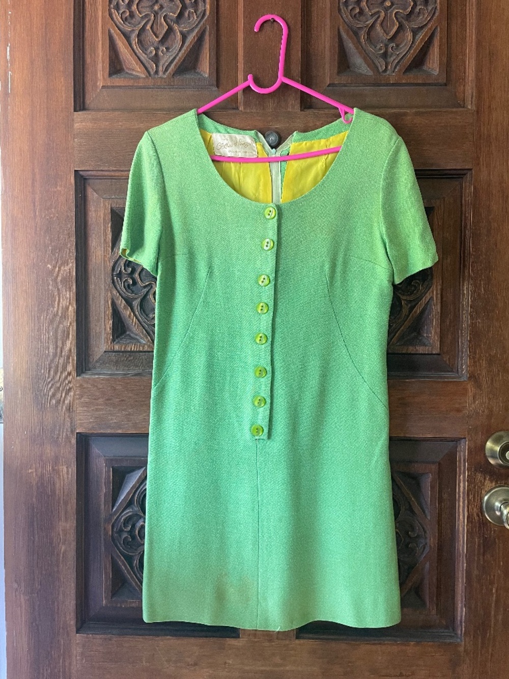 Vintage mod green dress